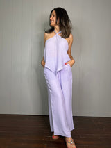 Mitaliwadhwa coordinate sets Cotton Lilac Halter Set