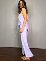 Mitaliwadhwa coordinate sets Cotton Lilac Halter Set