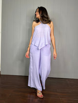 Mitaliwadhwa coordinate sets Cotton Lilac Halter Set