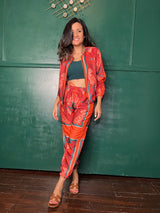 Mitaliwadhwa Exclusive Print bomber set