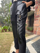 Mitaliwadhwa Faux leather and clamp set