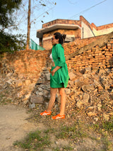 Mitaliwadhwa Green Candy Shorts Set