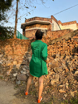 Mitaliwadhwa Green Candy Shorts Set