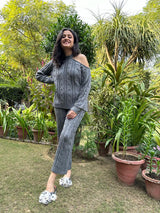 Mitaliwadhwa Grey Sweater Set