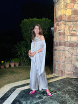 Mitaliwadhwa Gunmetal coord set