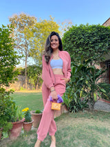 Mitaliwadhwa Light Pink ATHLEISURE SET