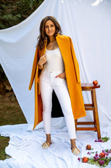 Mitaliwadhwa Mustard & Black Overcoat