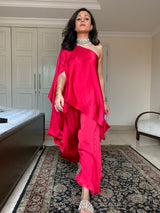 Mitaliwadhwa Off Shoulder Set Pataka Pink