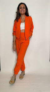 Mitaliwadhwa Orange Athleisure set