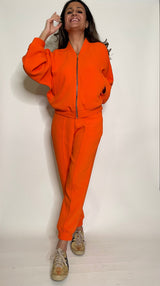 Mitaliwadhwa Orange Athleisure set