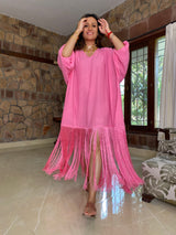 Mitaliwadhwa Pink dress with fringe