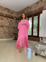 Mitaliwadhwa Pink dress with fringe