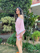Mitaliwadhwa Pink Kaftan & Shorts Set