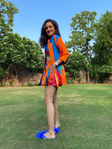 Mitaliwadhwa Rainbow shorts set