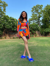 Mitaliwadhwa Rainbow shorts set