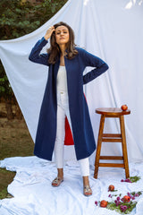 Mitaliwadhwa Red and blue overcoat