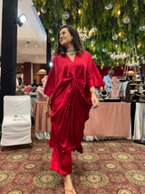 Mitaliwadhwa Red Luxe Knot Set