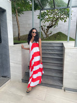 Mitaliwadhwa Stripe Halter Dress