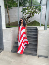 Mitaliwadhwa Stripe Halter Dress