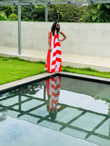 Mitaliwadhwa Stripe Halter Dress