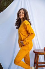 Mitaliwadhwa Sweater set MUSTARD