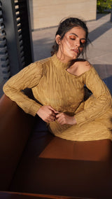 Mitaliwadhwa Tan Sweater Set