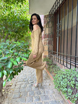 Mitaliwadhwa Tan Sweater Set