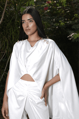 Mitaliwadhwa White pleats set