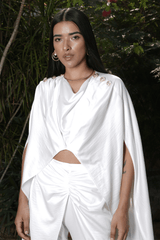 Mitaliwadhwa White pleats set