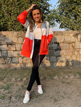 Mitaliwadhwa XS / ORANGE Pink wind-cheater