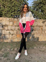 Mitaliwadhwa XS / PINK Black wind-cheater