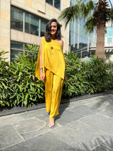 Mitaliwadhwa XS / XS / YELLOW Yellow off shoulder set