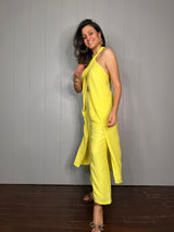 Mitaliwadhwa Yellow Cotton Halter Set