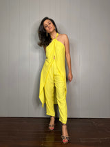 Mitaliwadhwa Yellow Cotton Halter Set