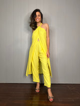 Mitaliwadhwa Yellow Cotton Halter Set