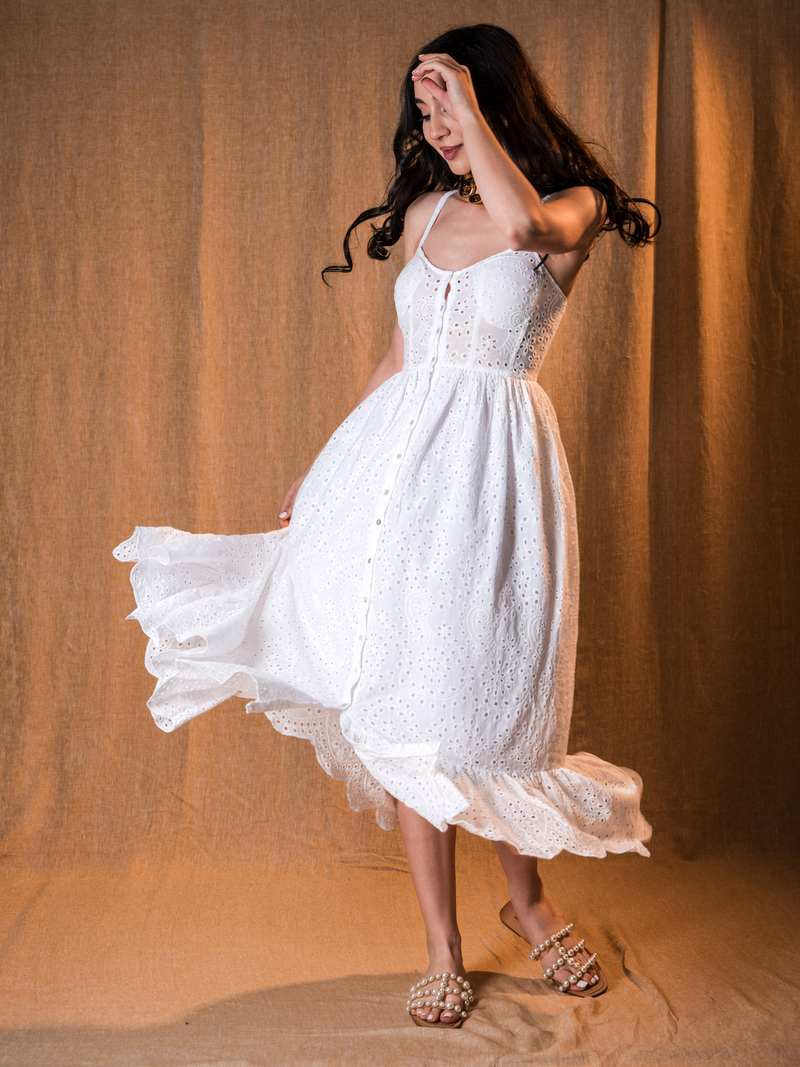 Cotton corset dress