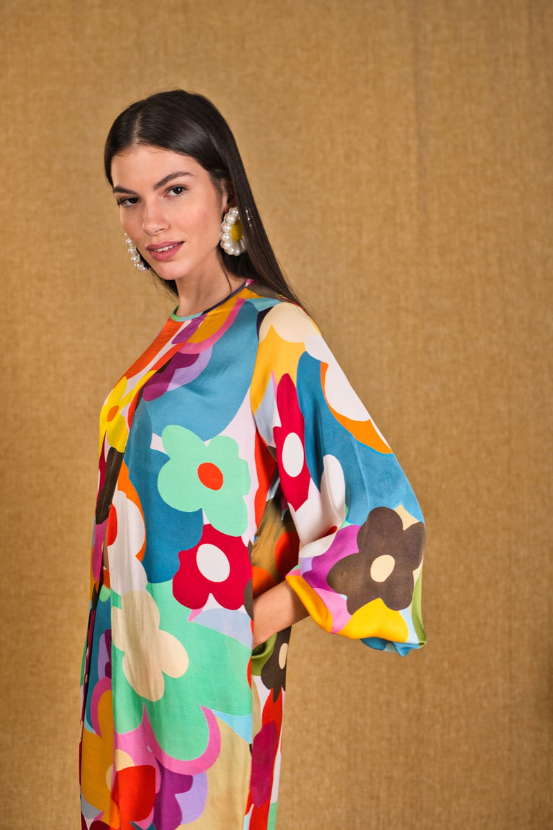 Mitaliwadhwa Custom print flower overlap set