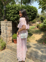 Mitaliwadhwa Light Pink scallop skirt set