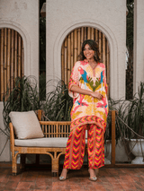 Mitaliwadhwa New Contrast print KP set