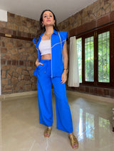 Mitaliwadhwa The Perfect Blue cargo Pants