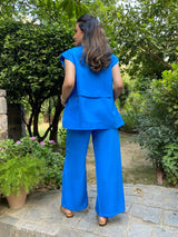Mitaliwadhwa The Perfect Blue cargo Pants