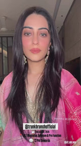 Kainaat Multicolour Kaftan - Pink Light Green