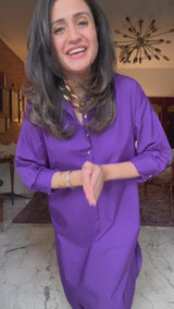 Purple Cotton KP set