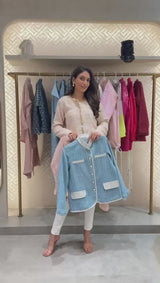 PALE PINK TWEED JACKET