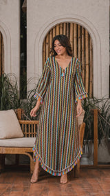 Multi Color Long Dress