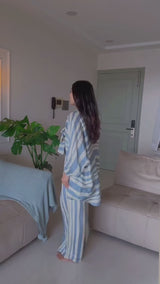 Anjali Tatrari in Sea stripes 3 pc set