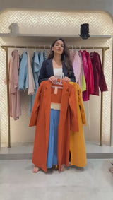 Rust & Blue Overcoat