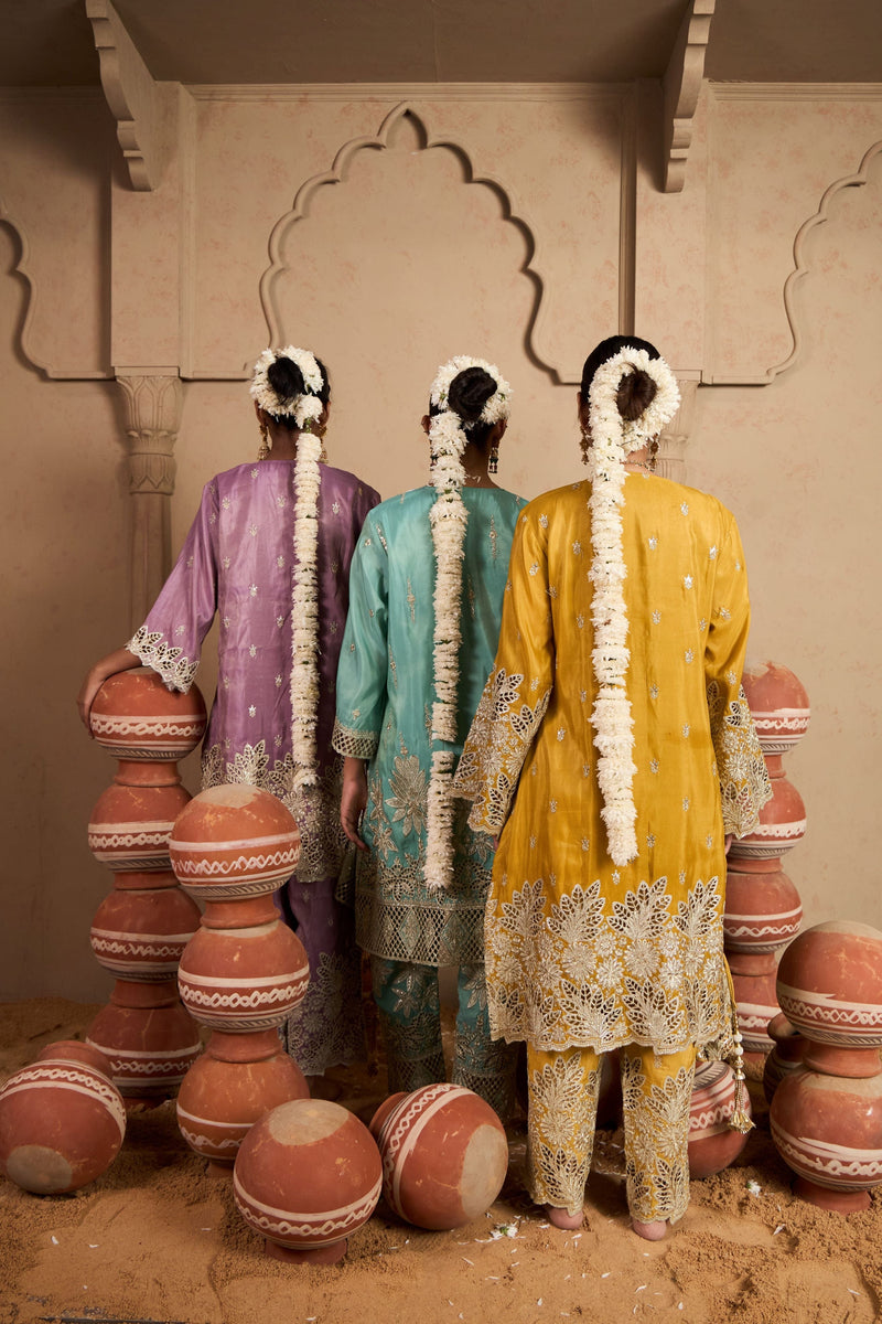 Tasuvure X MW  Aaina Ada Farshi Set - Samundar