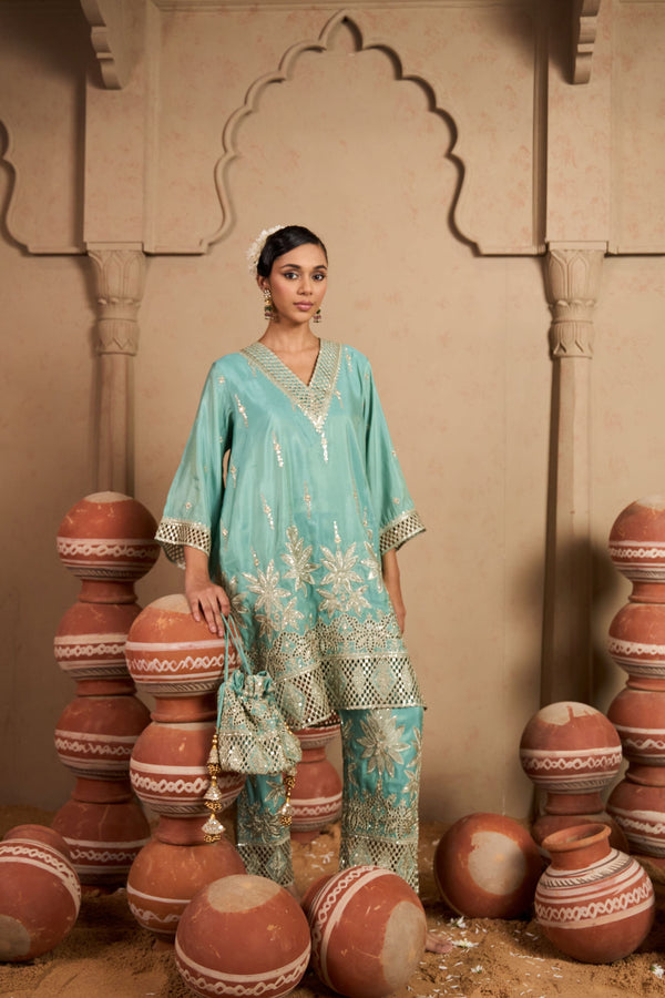 Tasuvure X MW  Aaina Ada Farshi Set - Samundar