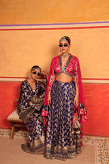 Tasuvure X MW Banarasi Begum Lehnga Set - Pink Purple